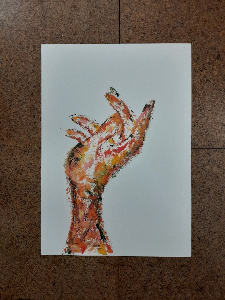 I know what I know hand painting by Amma Gyan at Amanartis Studios Watford by Amma Gyan 2