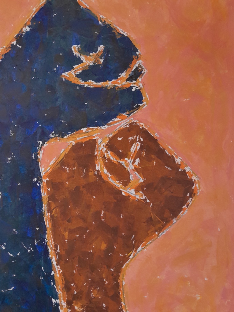 Two trees by Amma Gyan founder of House of Amma - The Art of Living and Amanartis studio, original oil on paper.