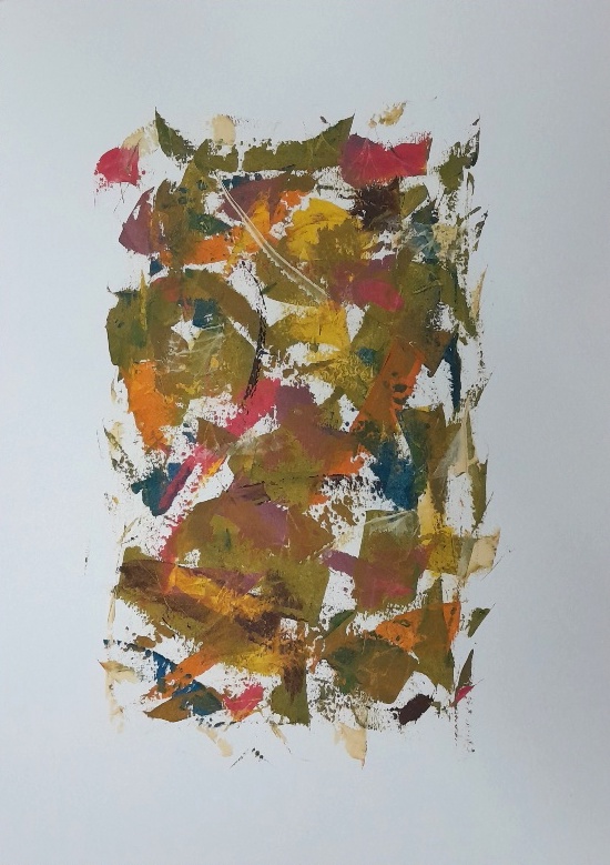 Who Said Abstract painting by Amma Gyan at Amanartis Studios Watford by Amma Gyan 1 copy